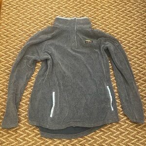 L.L. Bean Women's Charcoal Cowl Neck Sweater